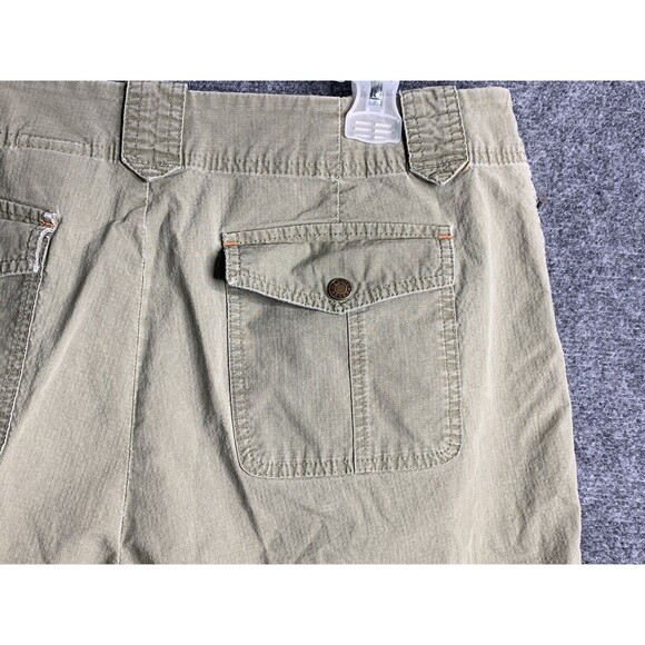 Eddie Bauer Hiking Shorts Women 16 Tall Mercer Fit Ripstop Fabric Olive - Picture 5 of 16